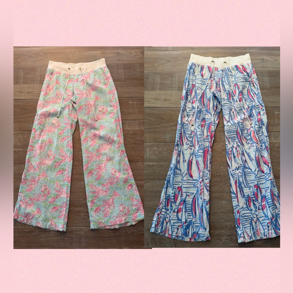Size Medium Lily Pulitzer Linen Beach Pants